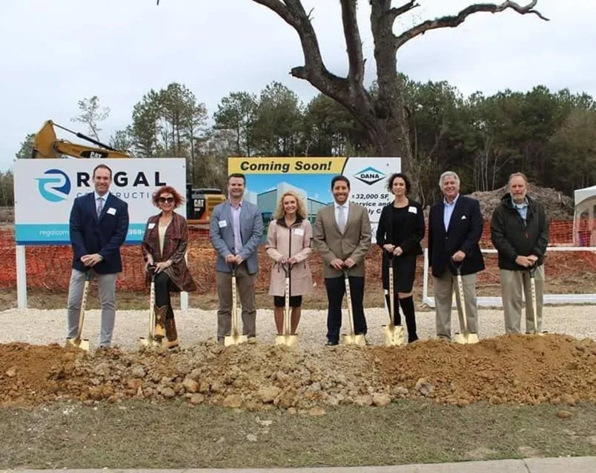 Groundbreaking ceremony for a Cook Real Estate Services industrial deal