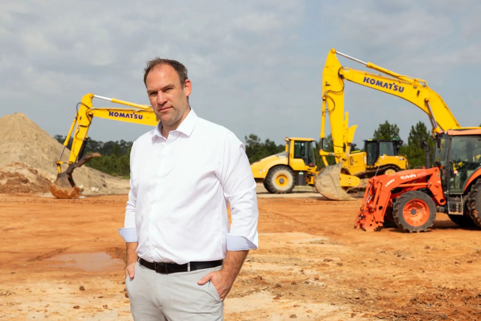 Bradley Cook on a Cook Real Estate Services development site